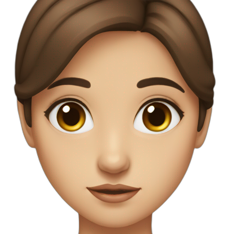 brown eye brown hair turkish girl emoji