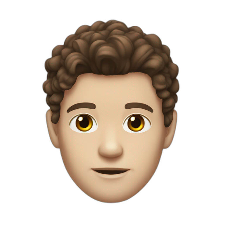 Klaus mikaelson brown hair realistic detailed emoji