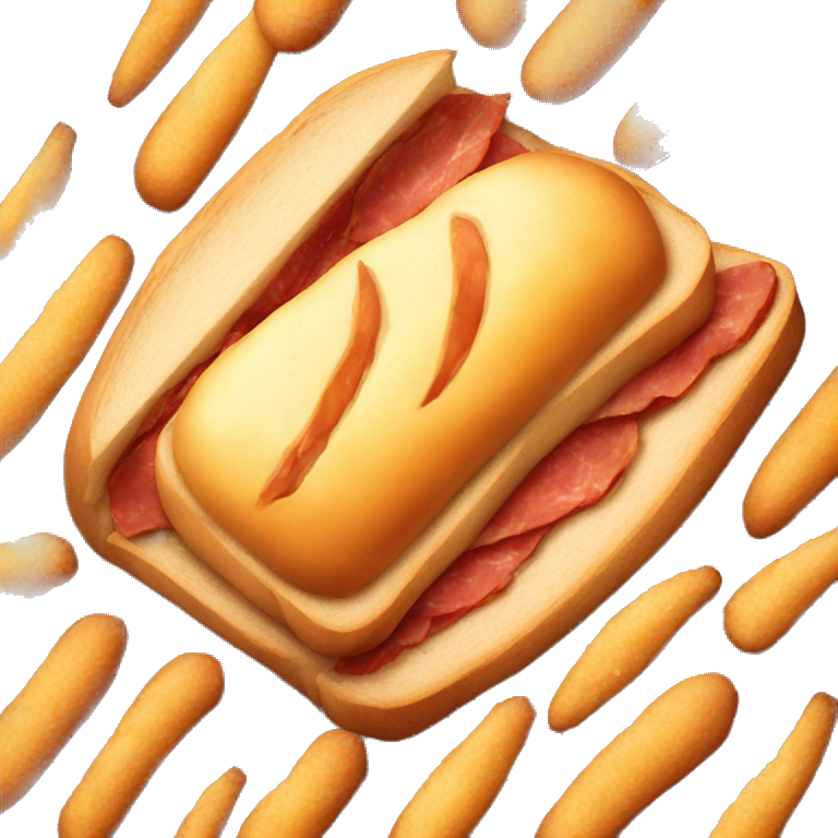 hot bread with meat inside emoji