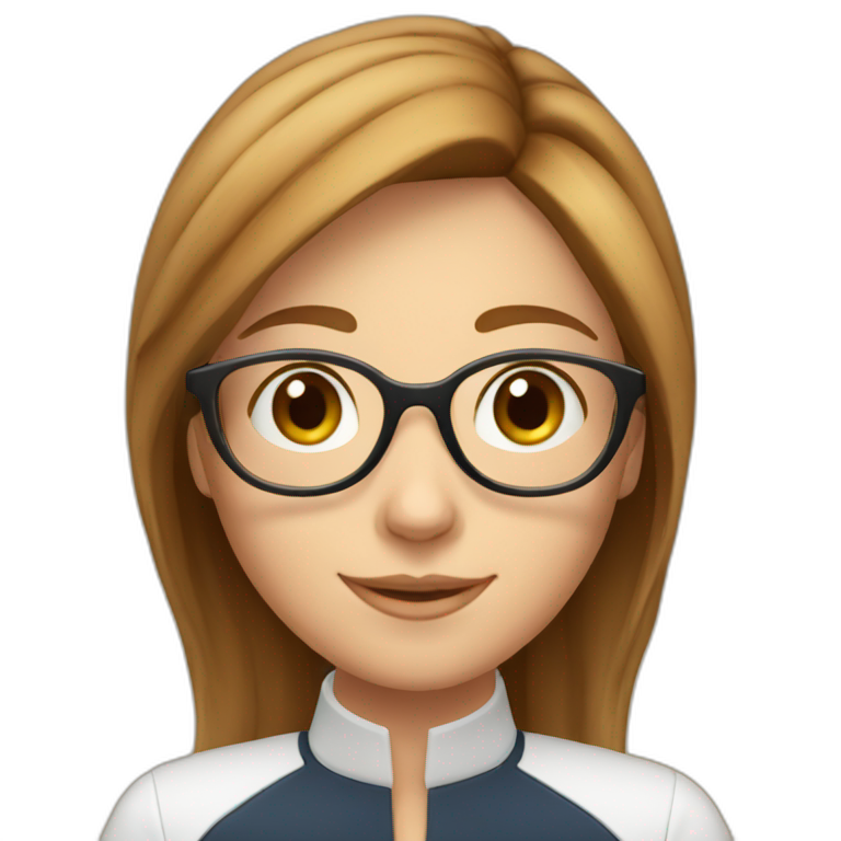culina smart girl with glasses emoji