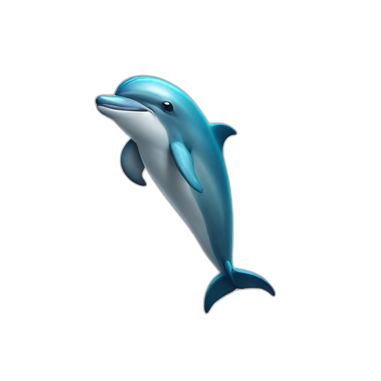 dolphin with a mask emoji