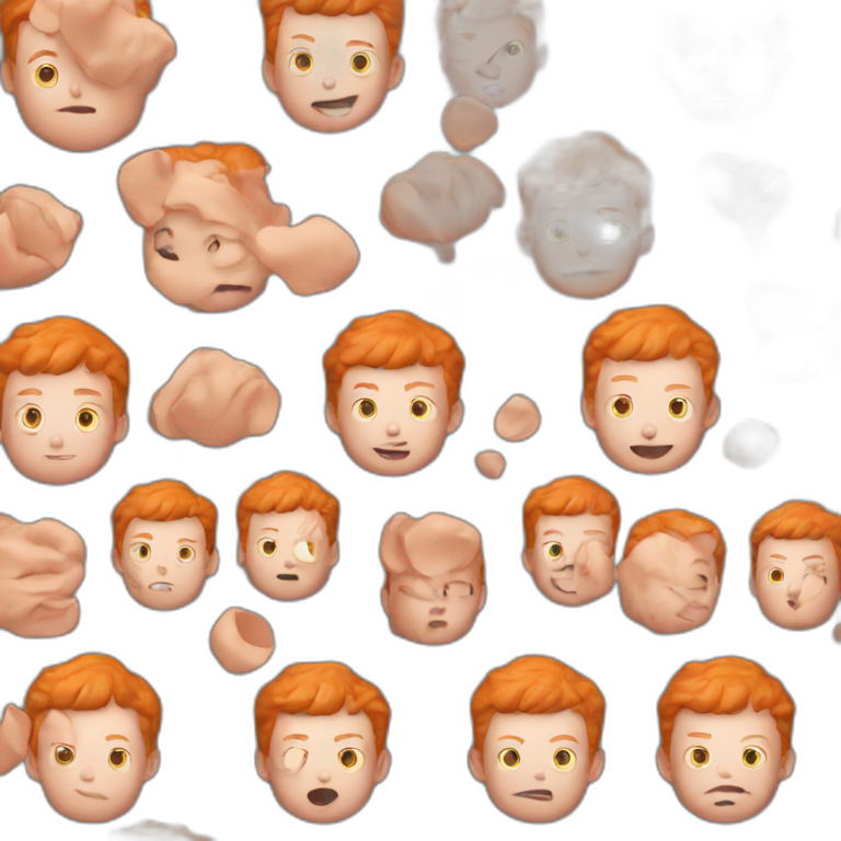 an asthmatic ginger boy  emoji