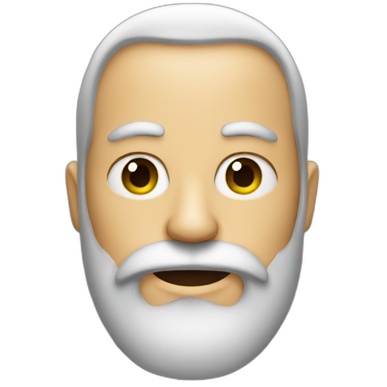 Long beard man emoji