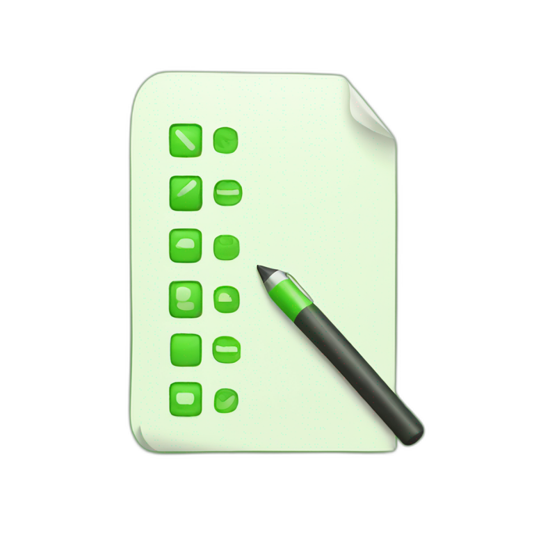 check list green emoji