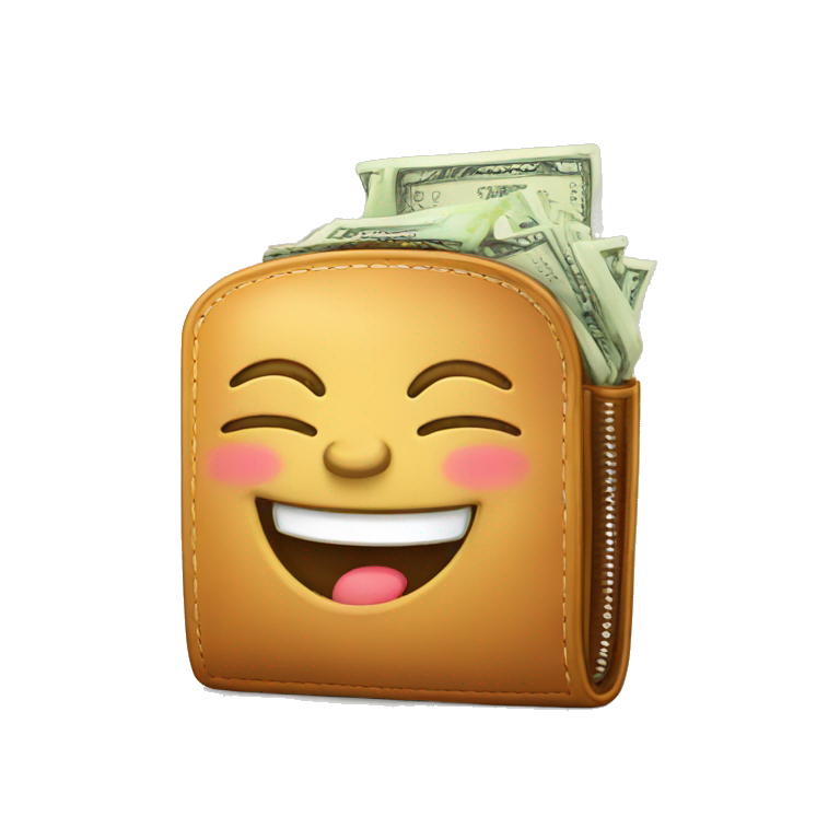 happy fat  money wallet emoji