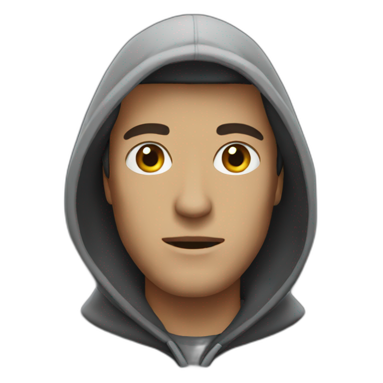 Man with hood emoji