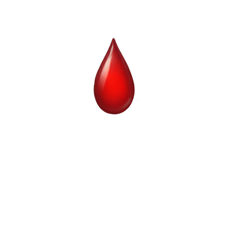 Red drop emoji