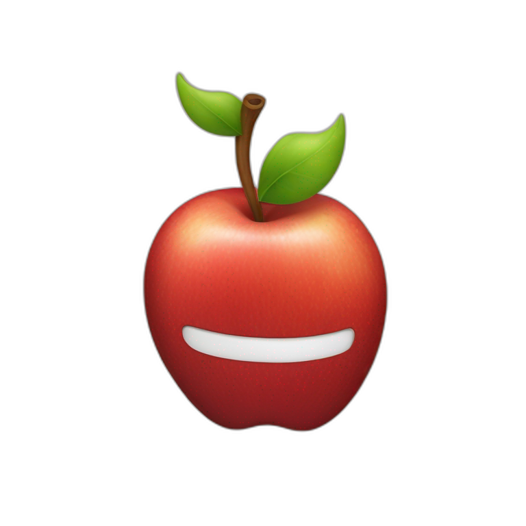 le logo Apple emoji