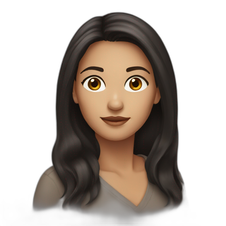 woman-dark-hair-hazel-eyes emoji