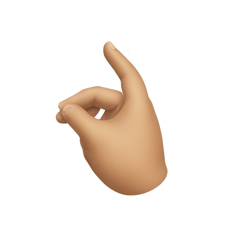 half heart sign using one hand  emoji