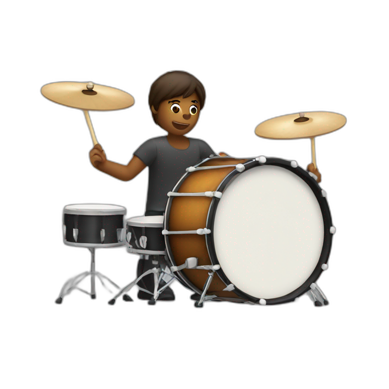 Person play drum  emoji