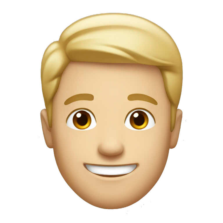 happy white male emoji