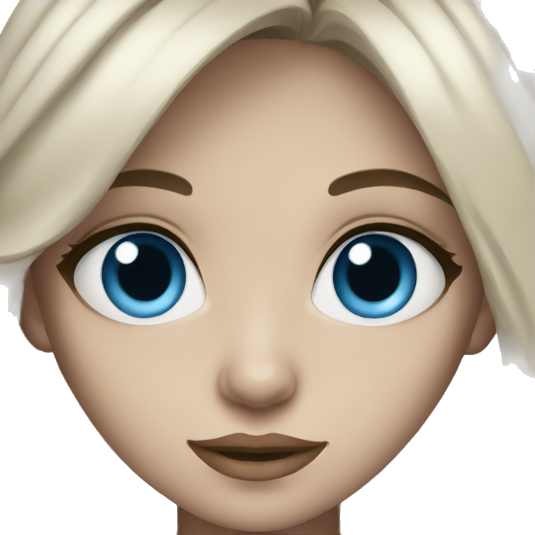 blue eyed girl emoji