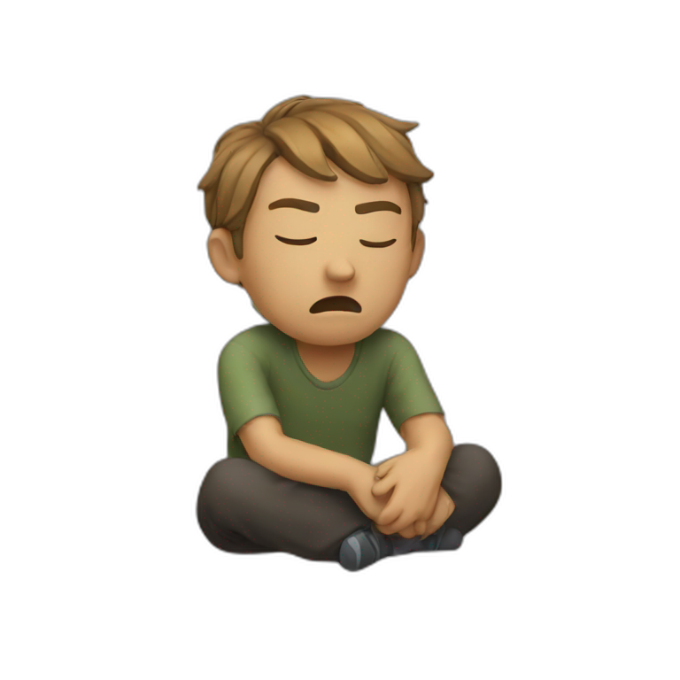 exhausted emoji