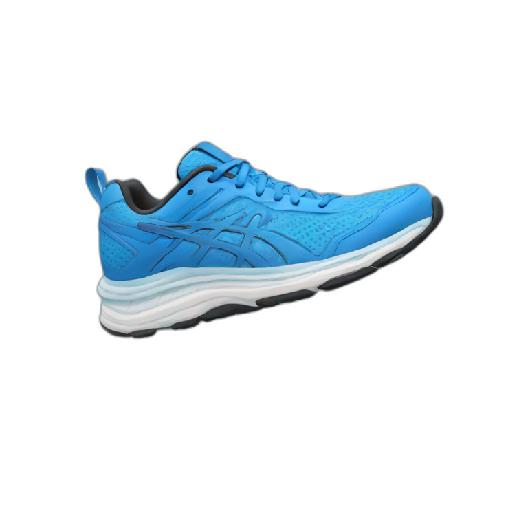blue running shoe emoji