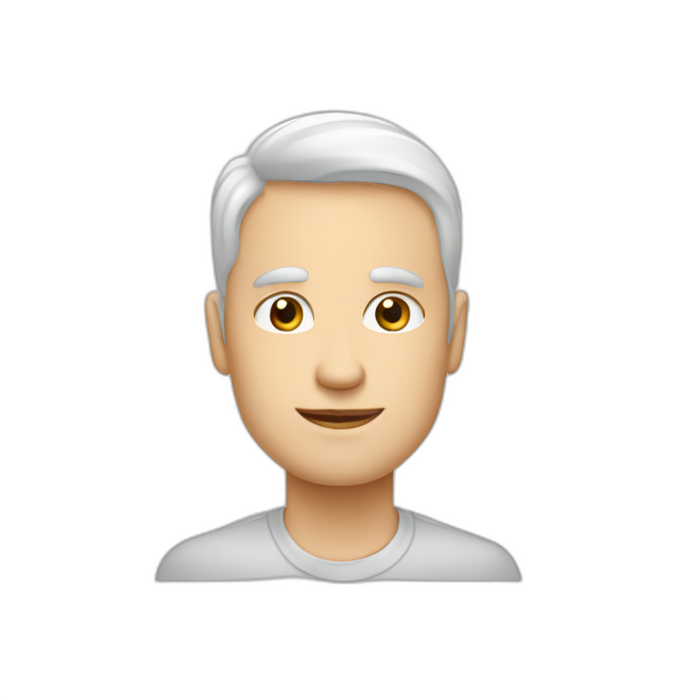 Single men human white vector emoji