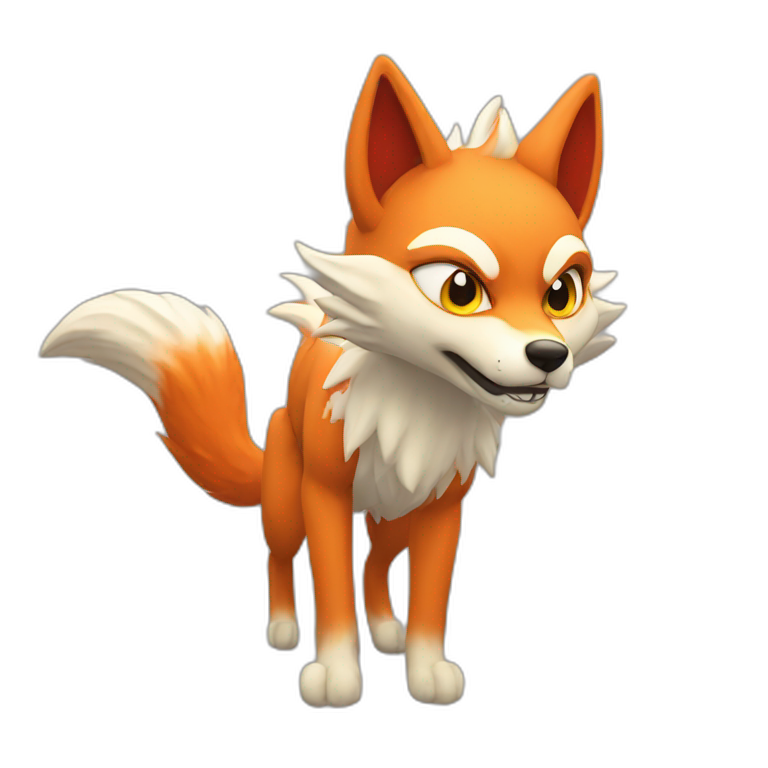 nine tailed demon fox emoji