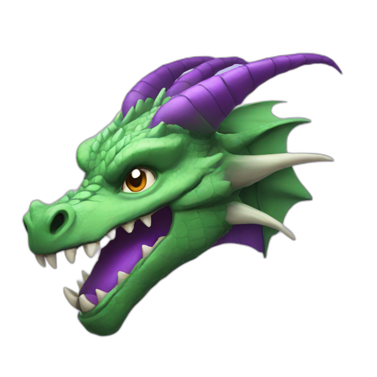 purple dragon head LOL emoji