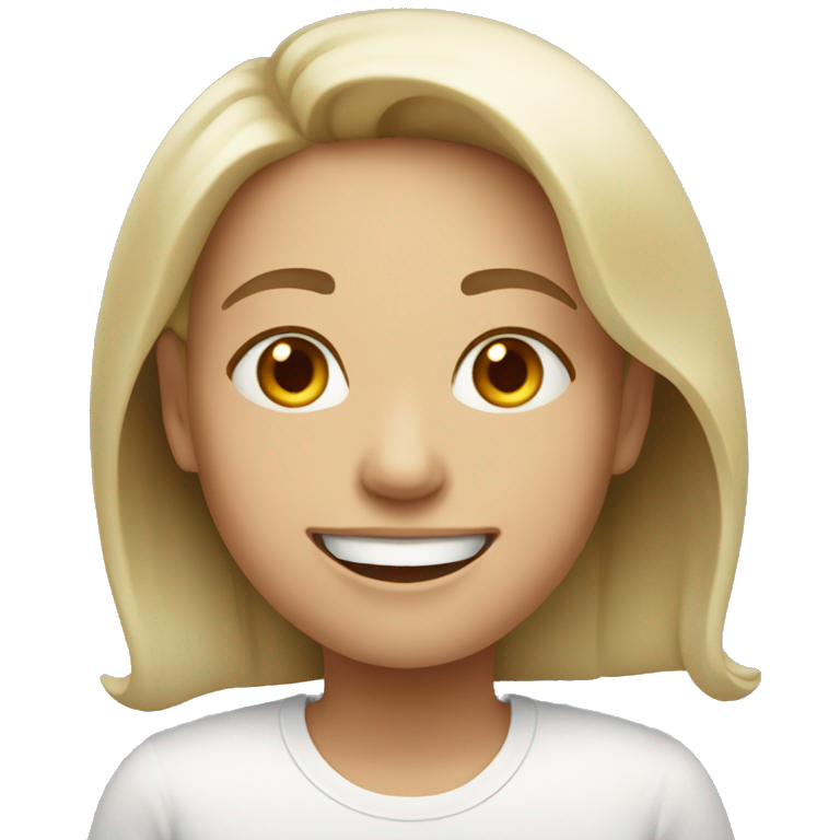 white mother smile happy emoji