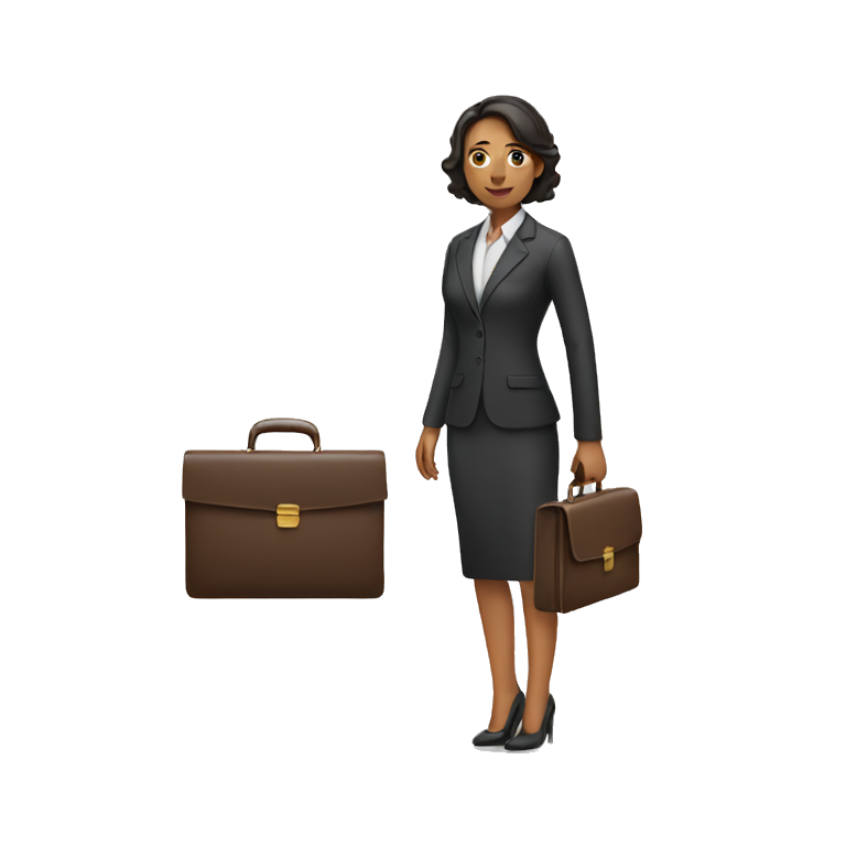 woman holding briefcase emoji