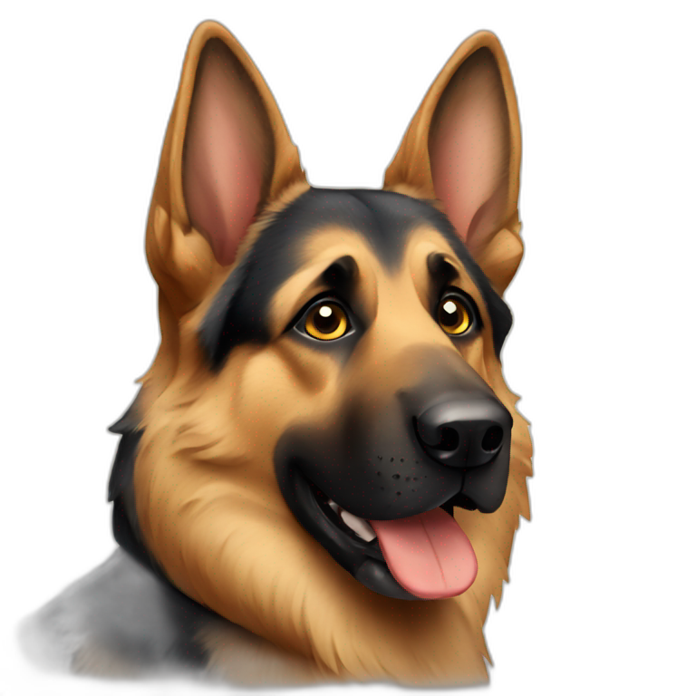 German shepherd emoji