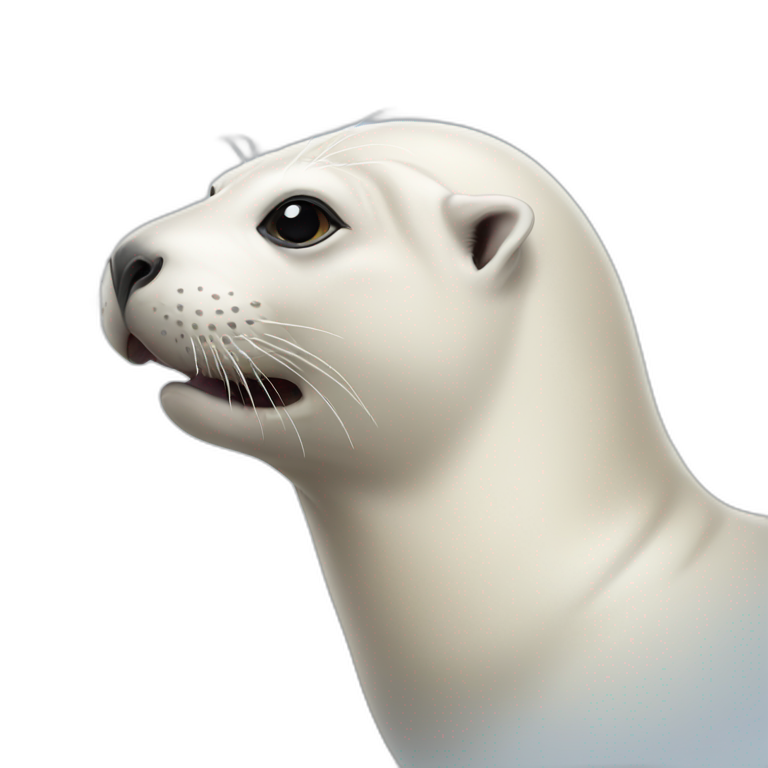 white sea lion emoji
