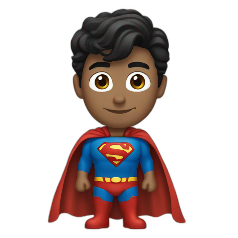 superman-with-black-costume emoji