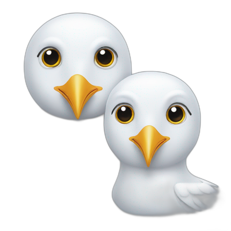 two headed seagull emoji