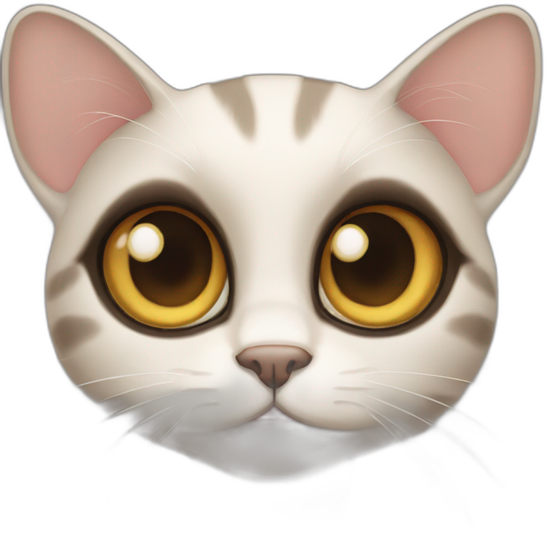 Big eyes cat emoji