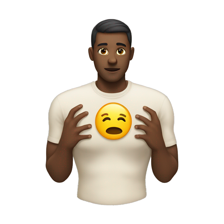 hands on chest emoji