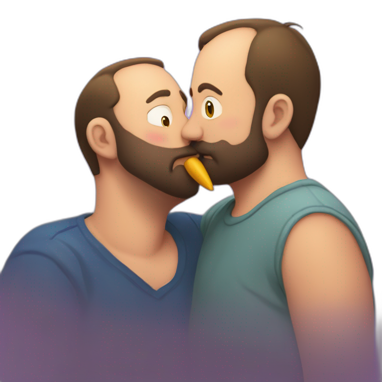 tom segura kissing bert kreischer emoji