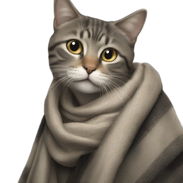 cat in scarf looking emoji