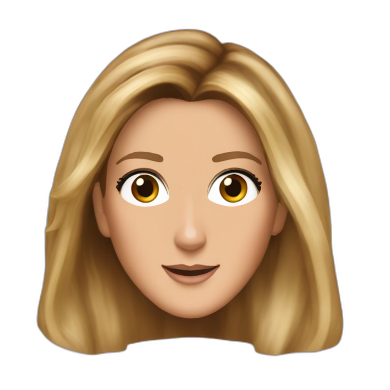 Céline Dion surprise face emoji