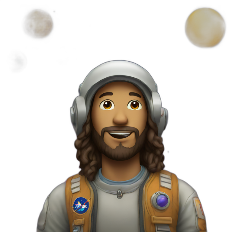 hippie in space emoji