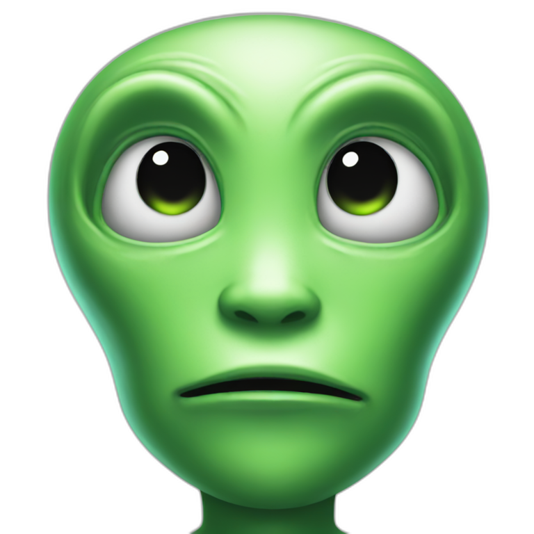 In love alien emoji