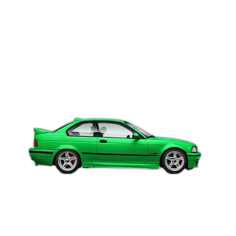 BMW E36 green emoji