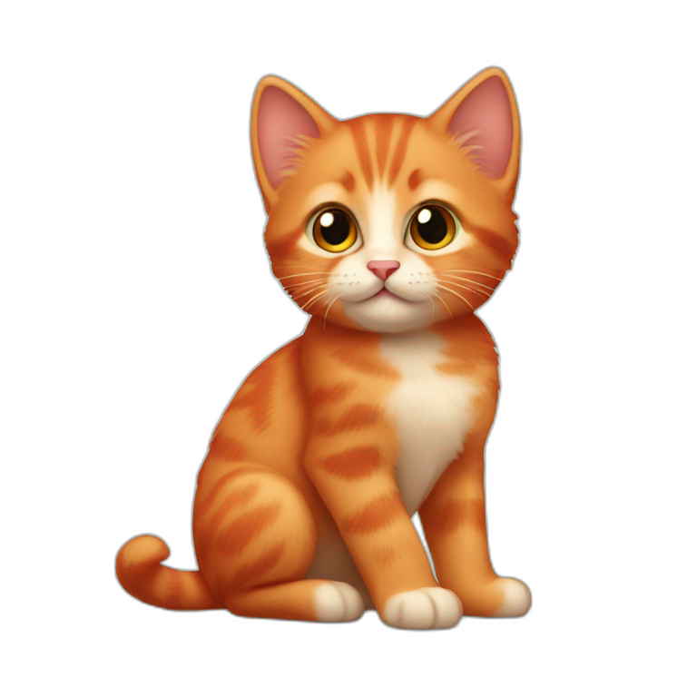 little red kitten emoji