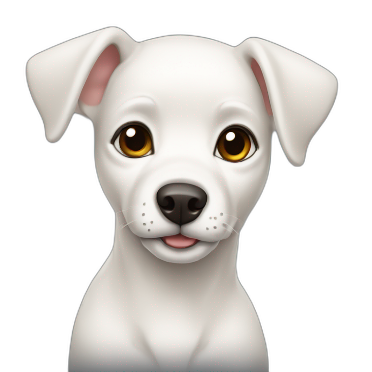 white small doe dog emoji