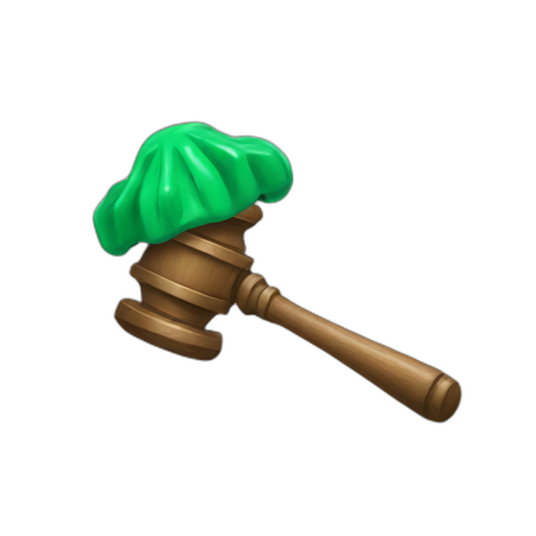 Green AI and judge hammer emoji