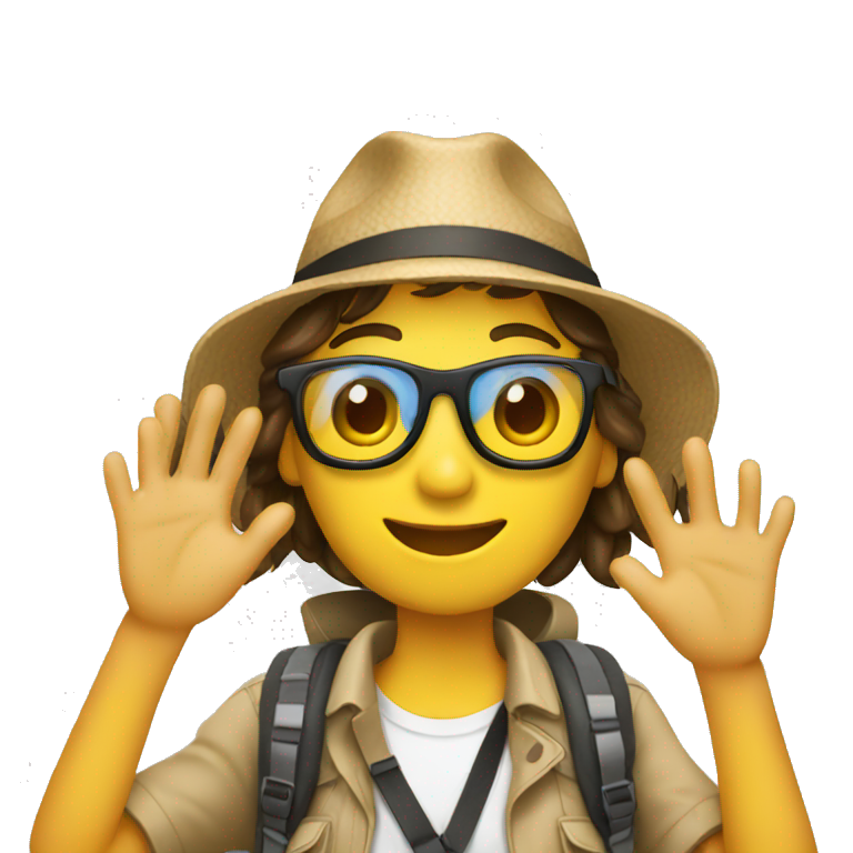 Tourist taking picture  emoji