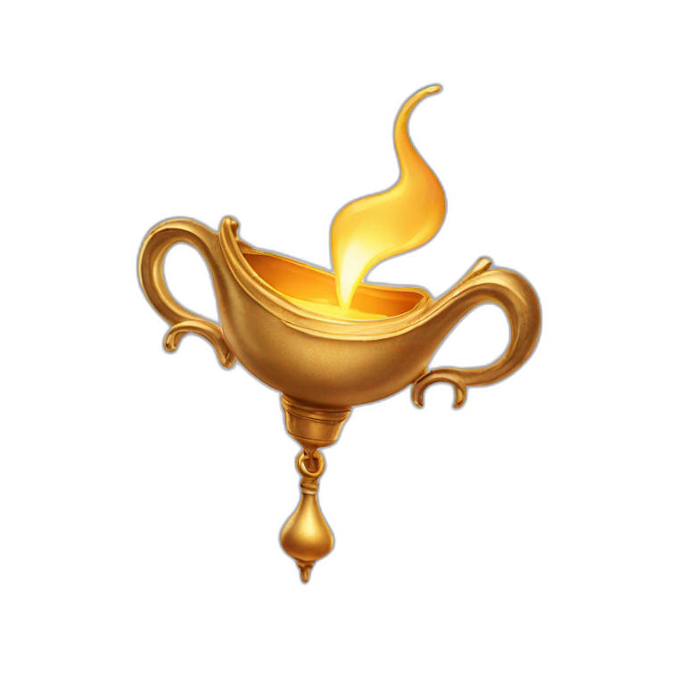 Genie lamp aladdin film emoji