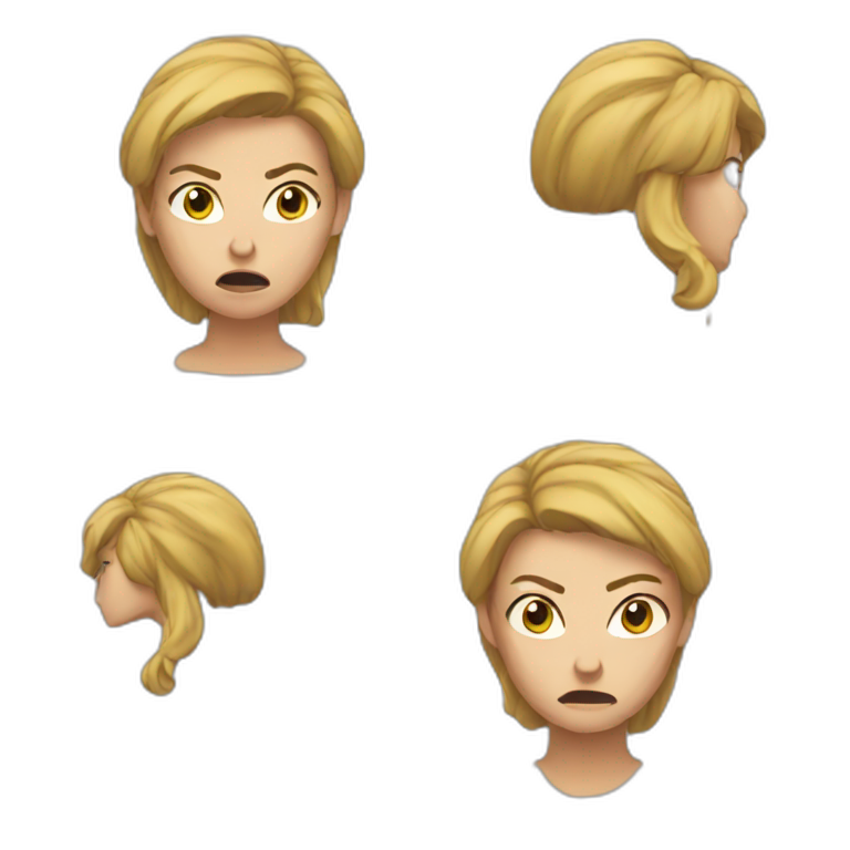 woman angry emoji