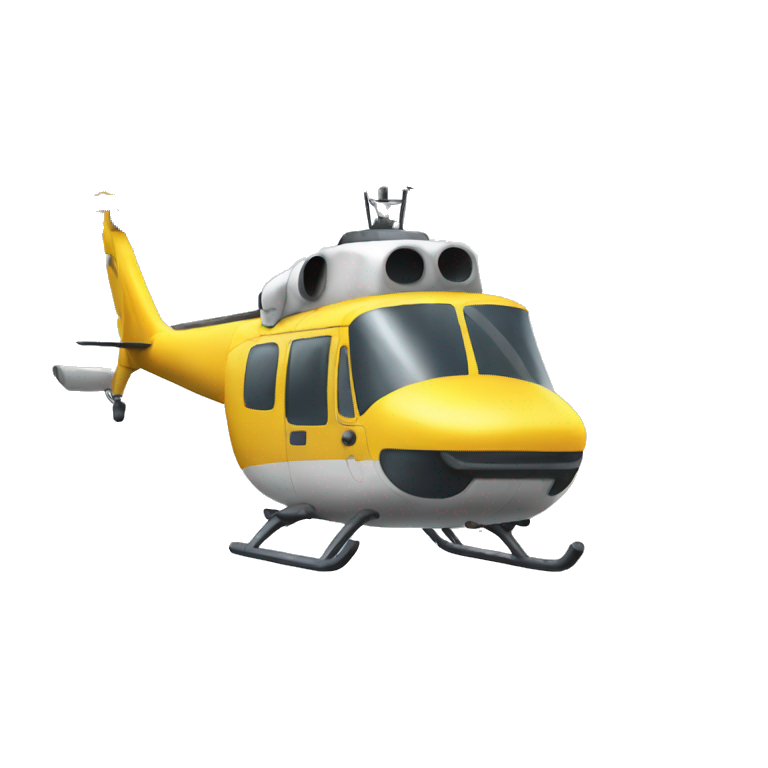 nerd emoji attach to an helicopter emoji