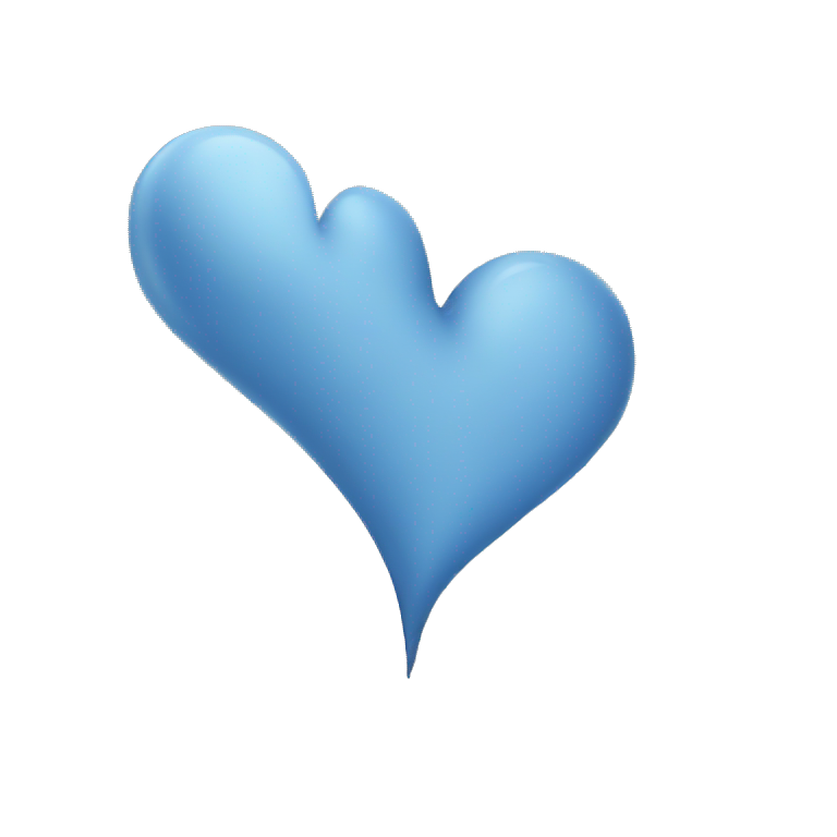 Coeur bleu  emoji