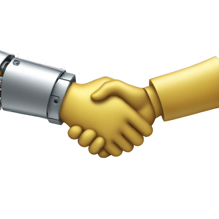 robot handshake emoji