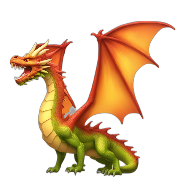 fire-breathing-flying-dragon-with-princess-crown emoji