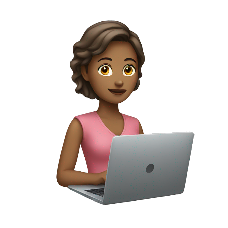 woman using laptop emoji