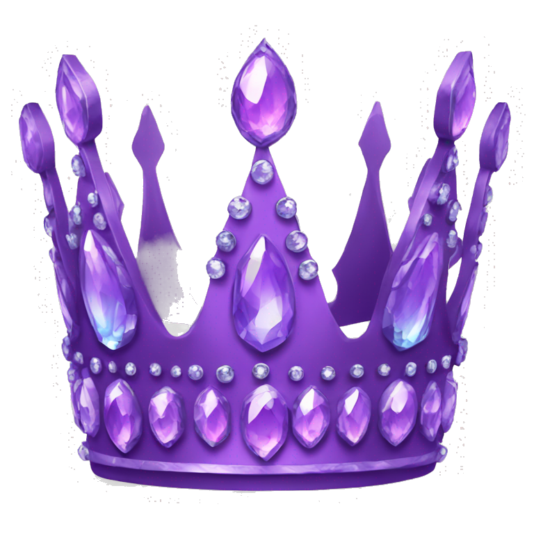 purple jeweled crown emoji