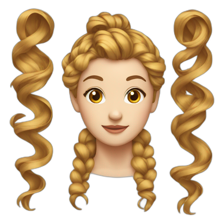 Ribbon hairstyle  emoji