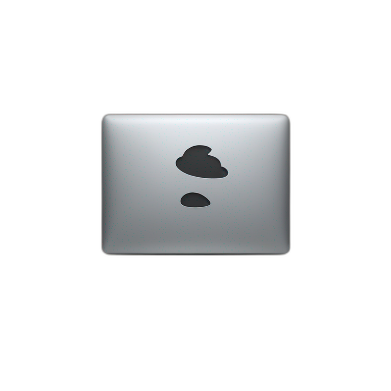 Un Mac et un graphique  emoji